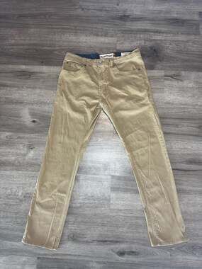 Tailor Vintage Canaan Slim Fit Pants Size 32x30 Khaki 98% cotton